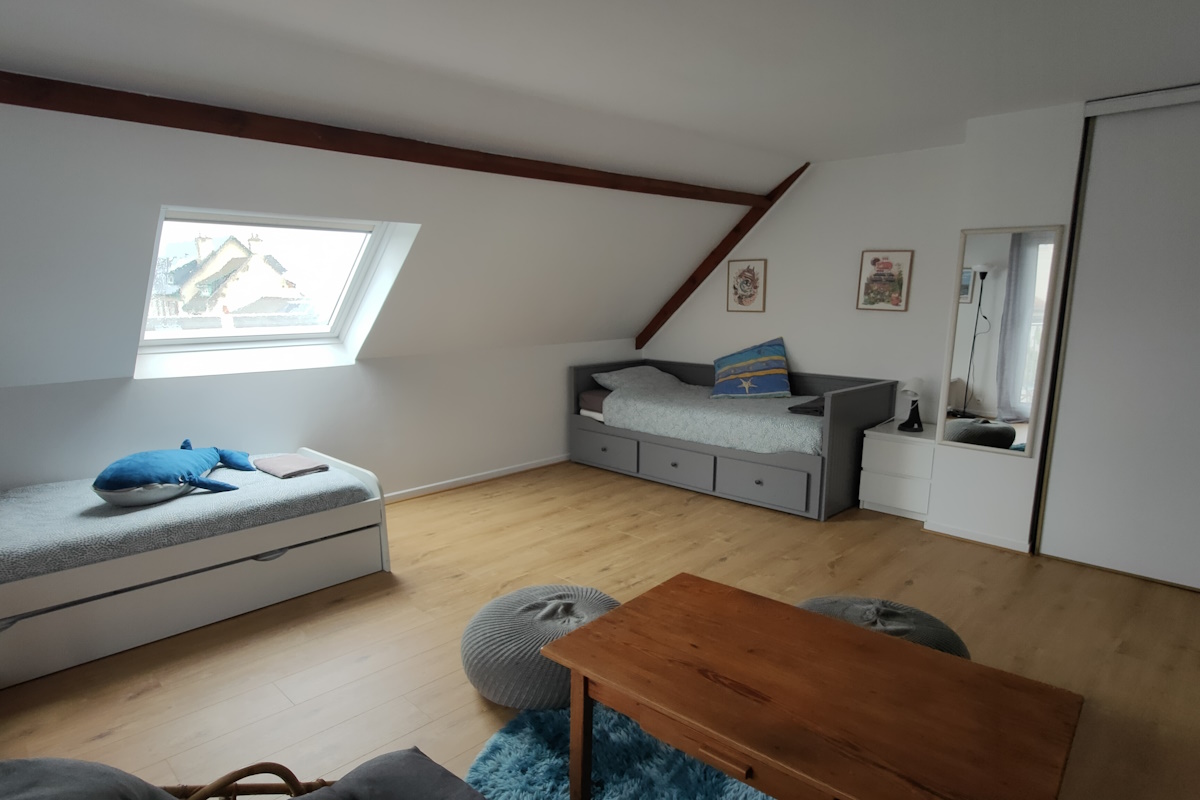 Chambre double balcon sud Côte de Nacre